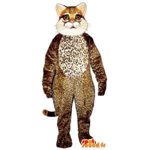 Gato mascote leopardo forma - todos os tamanhos - MASFR006839 - Mascotes gato