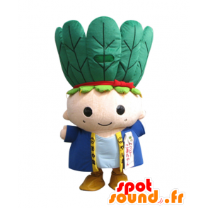 Koma-chan mascot, boy with leaves on head - MASFR25875 - Yuru-Chara Japanese mascots