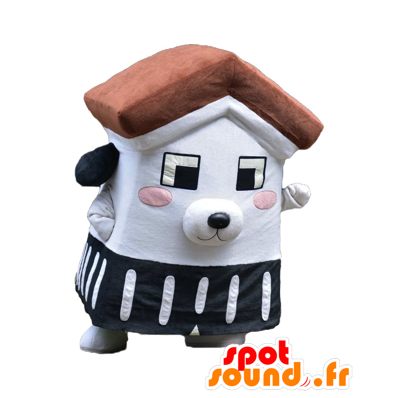 Maskotti Kekun tricolour uros muotoinen talo - MASFR25883 - Mascottes Yuru-Chara Japonaises