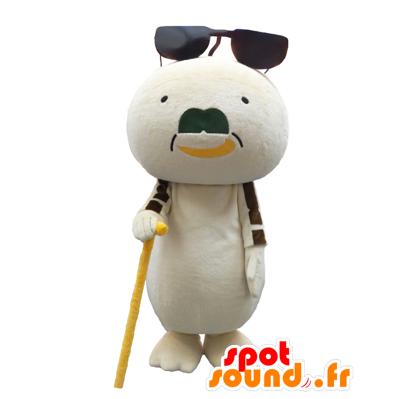 Alter Mann-Show-Maskottchen, weiß Salamander Riesen - MASFR25886 - Yuru-Chara japanischen Maskottchen