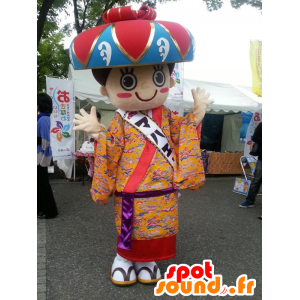 Mascottes af Mahae chan, japansk karakter fra Okinawa -