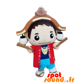 Mascotte de Soup round-kun, de garçon avec un toit sur la tête - MASFR25903 - Mascottes Yuru-Chara Japonaises