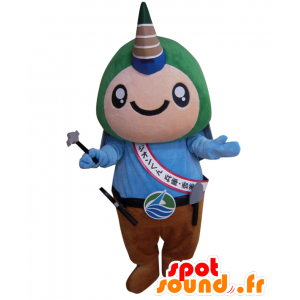 Mascot Dione-kun karakter med horn fra neshorn - MASFR25904 - Yuru-Chara japanske Mascots
