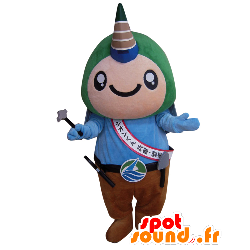 Mascot character Dione-kun com chifre de rinoceronte - MASFR25904 - Yuru-Chara Mascotes japoneses