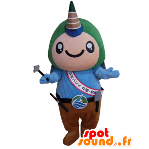 Mascot character Dione-kun com chifre de rinoceronte - MASFR25904 - Yuru-Chara Mascotes japoneses