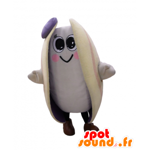 Mascotte Asarin, bianco vongole, gigante - MASFR25905 - Yuru-Chara mascotte giapponese