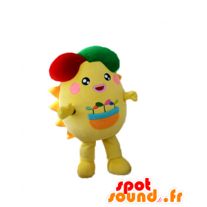 Hapisu mascot, yellow man, sun - MASFR25906 - Yuru-Chara Japanese mascots