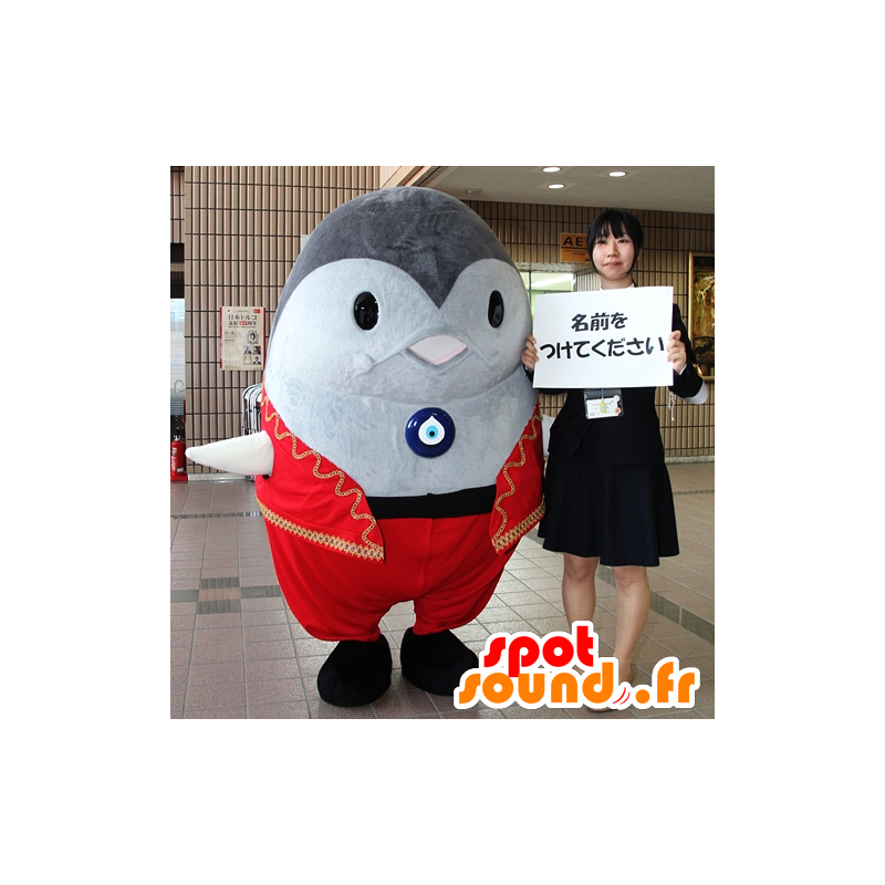 Maskot Kushimoto-cho, fisk, kæmpegrå tun - Spotsound maskot