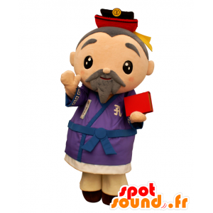 Mascotte Taku Weng, viejo barbudo con un kimono - MASFR25915 - Yuru-Chara mascotas japonesas