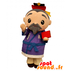 Mascot Taku Weng, bebaarde oude man met een kimono - MASFR25915 - Yuru-Chara Japanse Mascottes