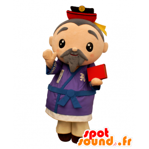 Mascotte Taku Weng, bearded old man with a kimono - MASFR25915 - Yuru-Chara Japanese mascots