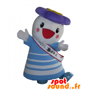 Dream-chan mascot - white flower and blue mascot - MASFR25917 - Yuru-Chara Japanese mascots