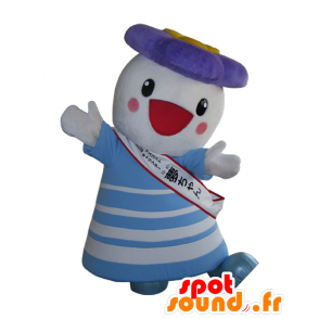 Fiore bianco e blu mascotte - mascotte Dream-chan - MASFR25917 - Yuru-Chara mascotte giapponese