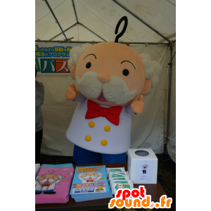 Homem mascote de idade, médico, cientista - MASFR25935 - Yuru-Chara Mascotes japoneses