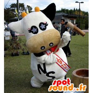 Mascota del gigante de vaca, blanco y negro - MASFR25943 - Yuru-Chara mascotas japonesas