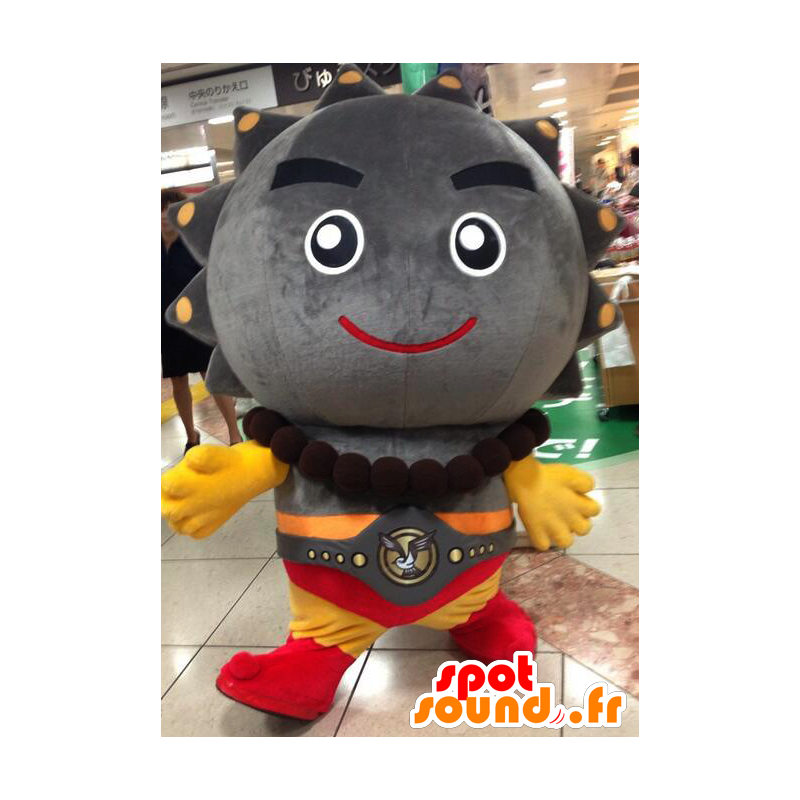 Mascot hombre gris grande, Cannonball - MASFR25947 - Yuru-Chara mascotas japonesas