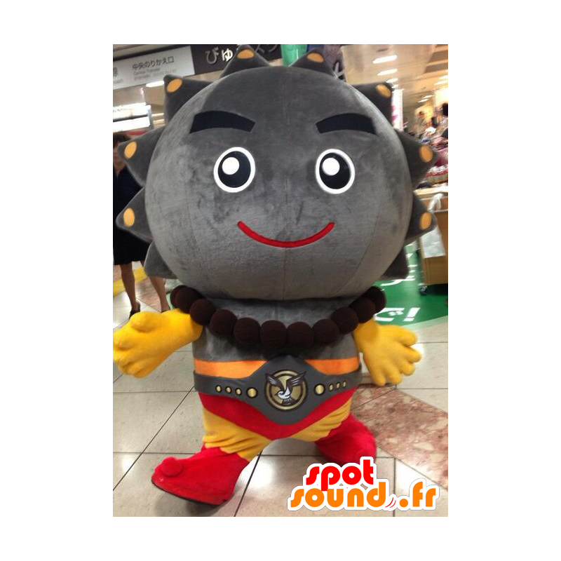 Mascotte de gros bonhomme gris, de boulet de canon - MASFR25947 - Mascottes Yuru-Chara Japonaises