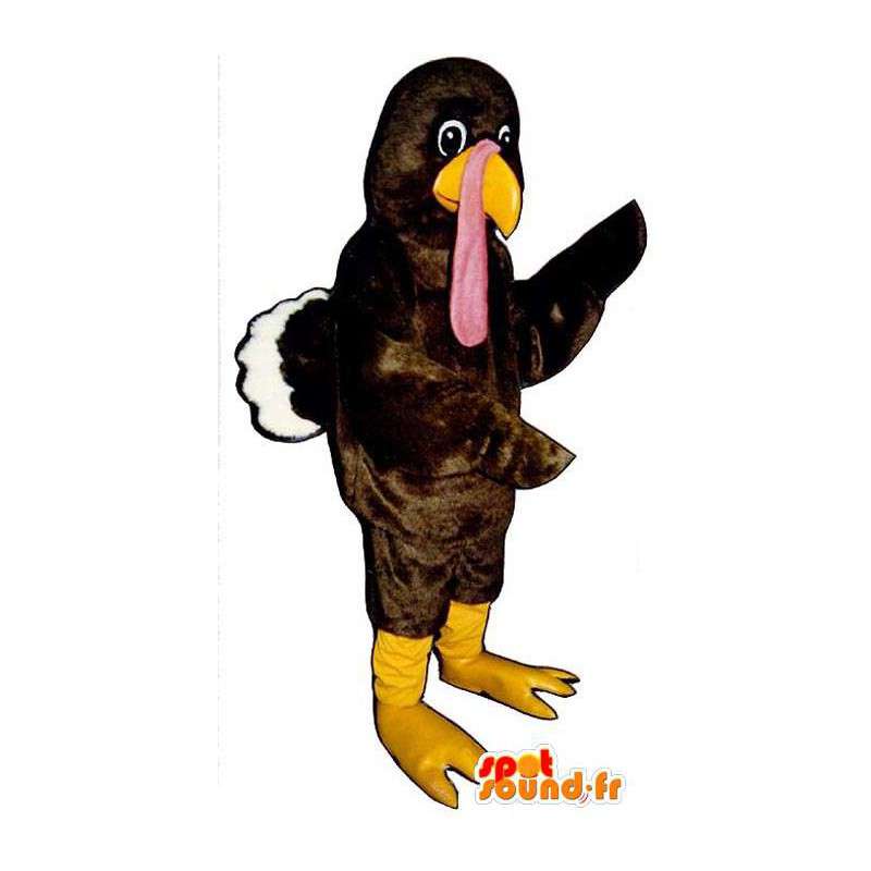 Mascot pavo marrón. Turquía traje - MASFR006848 - Mascota de gallinas pollo gallo