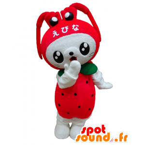 Mascot Nya-Shrimp, White Cat disguised as shrimp - MASFR25955 - Yuru-Chara Japanese mascots