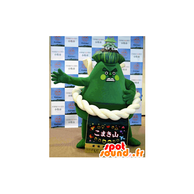 Mascotte de Komaki Mountain, montagne verte géante - MASFR25957 - Mascottes Yuru-Chara Japonaises