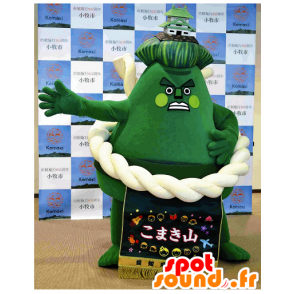 Mascot Komaki Mountain, montanha verde gigante - MASFR25957 - Yuru-Chara Mascotes japoneses