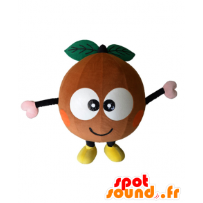 Chappy mascot, round fruit, brown and green - MASFR25964 - Yuru-Chara Japanese mascots