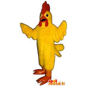 Maskottchen Hahn gelben Riesen Größe. Kostüm gelb Hahn - MASFR006850 - Maskottchen der Hennen huhn Hahn