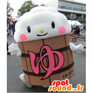 Mascot Yuttsura κουν, αφρός σύννεφο σε ένα βαρέλι - MASFR25972 - Yuru-Χαρά ιαπωνική Μασκότ