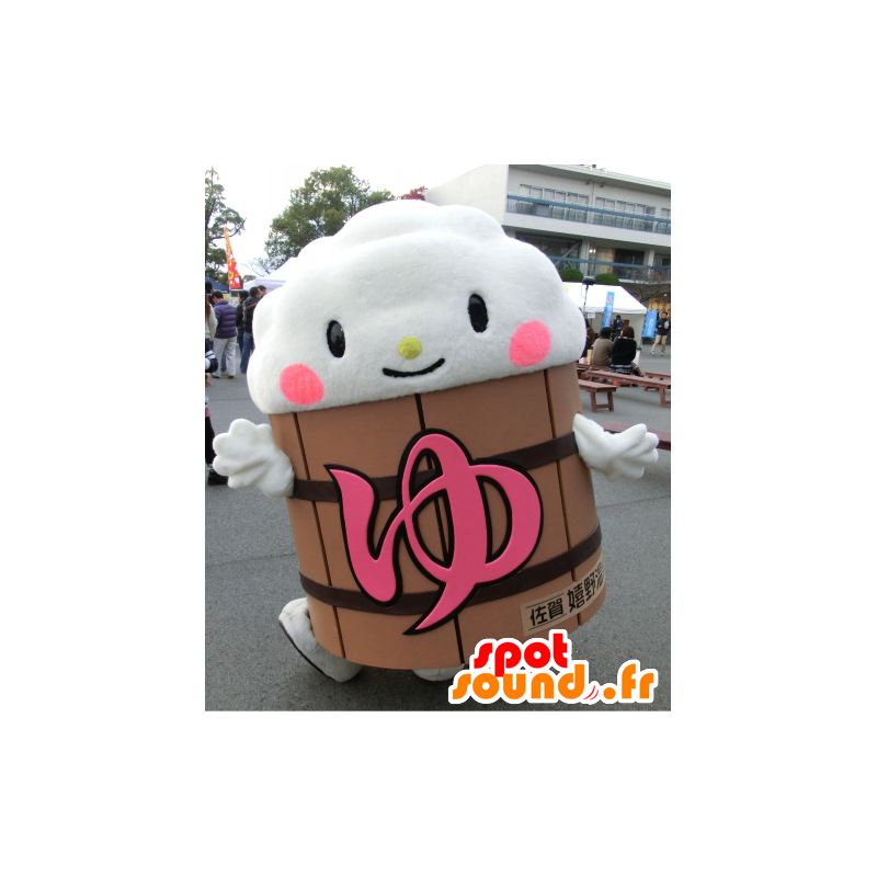 Yuttsura kun mascot, cloud, foam in a barrel - MASFR25972 - Yuru-Chara Japanese mascots