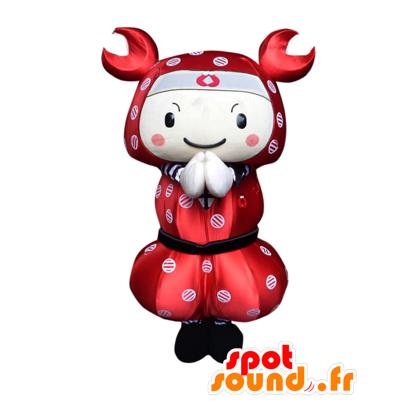 Mascot Kaninja Maru, crab, red crab - MASFR25975 - Yuru-Chara Japanese mascots