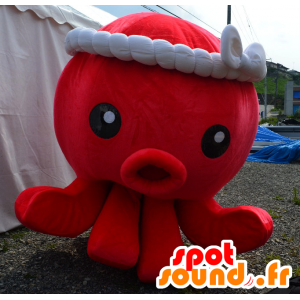 Mascot Mr. Octopus, rode octopus, reus, zeer succesvol - MASFR25982 - Yuru-Chara Japanse Mascottes