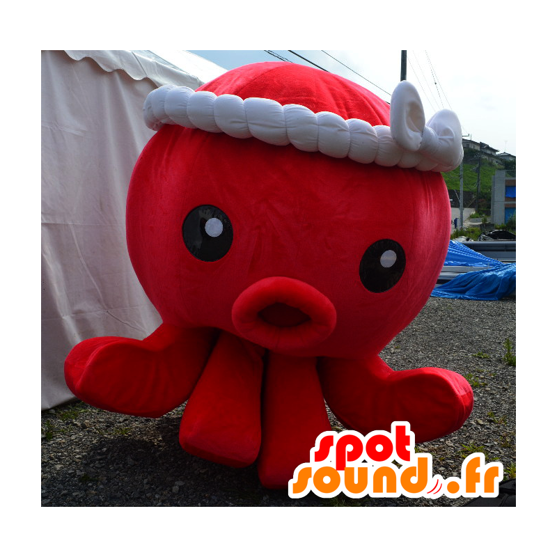 Mascot Mr. Octopus, rode octopus, reus, zeer succesvol - MASFR25982 - Yuru-Chara Japanse Mascottes
