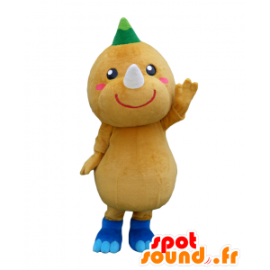 Maskot neprozkoumané drak hnědé draka se dvěma rohy - MASFR25985 - Yuru-Chara japonské Maskoti