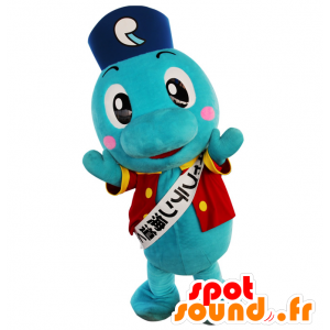 Mascotte capitano Kaido-kun, delfino blu - MASFR25990 - Yuru-Chara mascotte giapponese