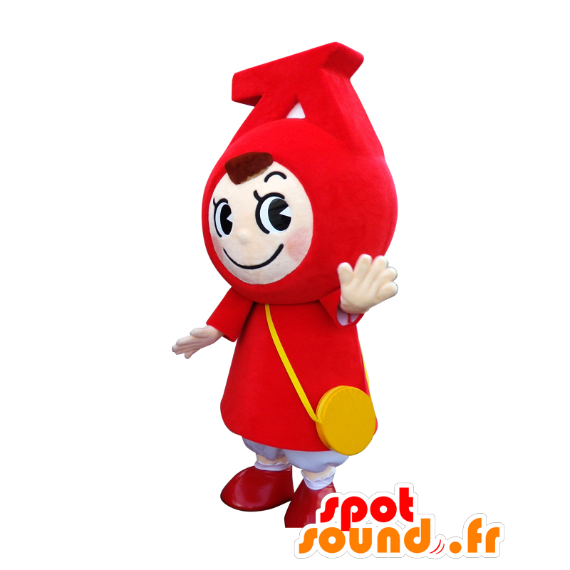 Sumarun mascota, sonriente personaje vestido de rojo - MASFR25991 - Yuru-Chara mascotas japonesas