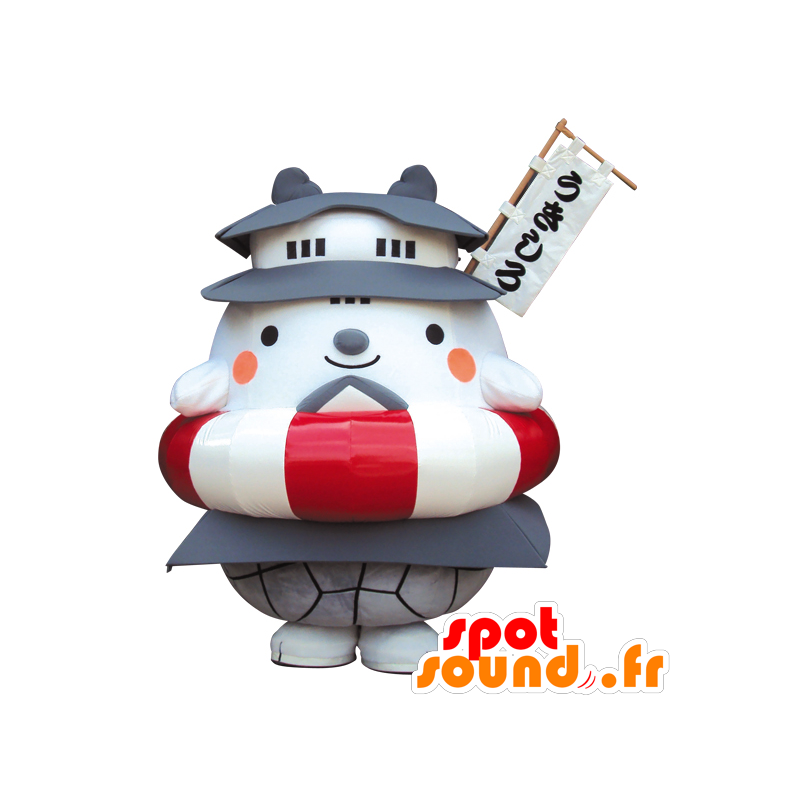 Ukishiro chan maskot, hus med en stor boj - Spotsound maskot