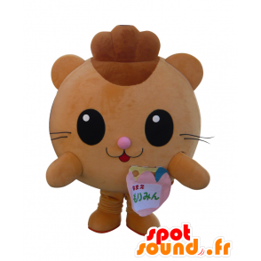 Mascot Morimin, bruine kat all round en schattig - MASFR25994 - Yuru-Chara Japanse Mascottes