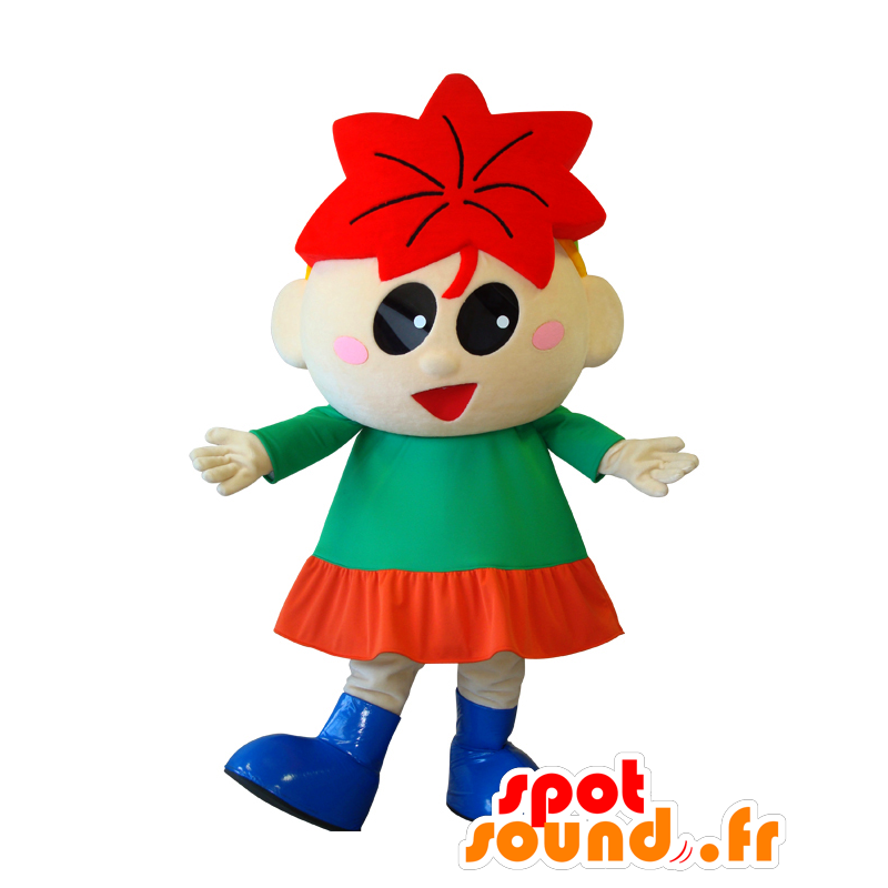 Maple-chan maskot, lille pige med et ahornblad - Spotsound