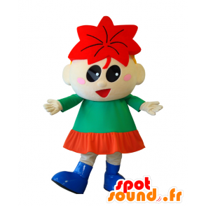 Mascot Maple-chan, klein meisje met een esdoornblad - MASFR25998 - Yuru-Chara Japanse Mascottes