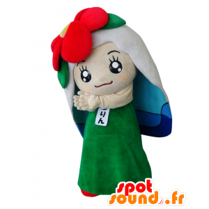 Mascot N Gotori, kameliablomst med et slør - Spotsound maskot