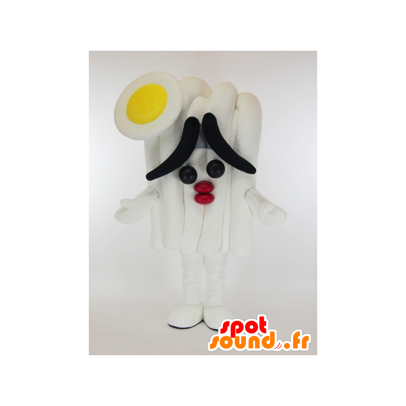 Mascota Sanudon, pasta japonesa con un huevo en la cabeza - MASFR26001 - Yuru-Chara mascotas japonesas