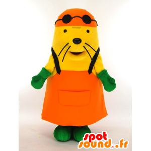 Mascot Mall-Kun, geel zeeleeuw gekleed tuinman - MASFR26004 - Yuru-Chara Japanse Mascottes