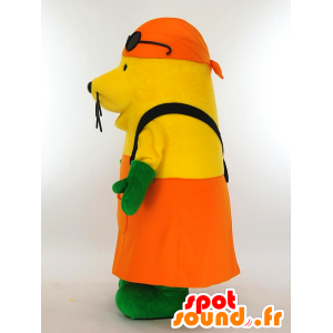 Mall-Kun mascot, yellow sea lion dressed gardener - MASFR26004 - Yuru-Chara Japanese mascots