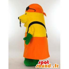 Mall-Kun Maskottchen, gelb Seelöwen gekleideter Gärtner - MASFR26004 - Yuru-Chara japanischen Maskottchen