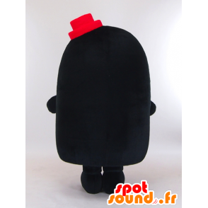 Mascot Degimo pequena mancha negra com um chapéu vermelho - MASFR26005 - Yuru-Chara Mascotes japoneses