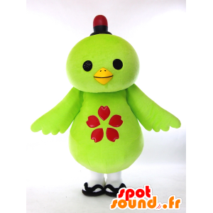 Mascot Kappi, grote groene vogel, leuk en kleurrijk - MASFR26008 - Yuru-Chara Japanse Mascottes