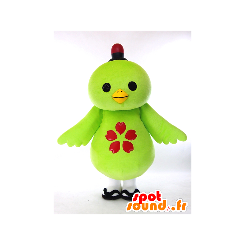 Kappi mascot, big green bird, cute and colorful - MASFR26008 - Yuru-Chara Japanese mascots