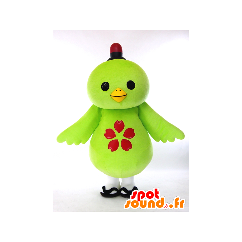 Μασκότ Καππή, μεγάλο πράσινο πουλί, χαριτωμένο και πολύχρωμο - MASFR26008 - Yuru-Χαρά ιαπωνική Μασκότ