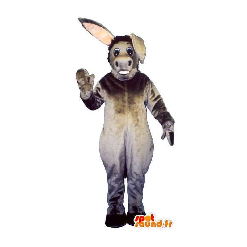 Gray donkey mascot. Donkey Costume - MASFR006857 - Animal mascots