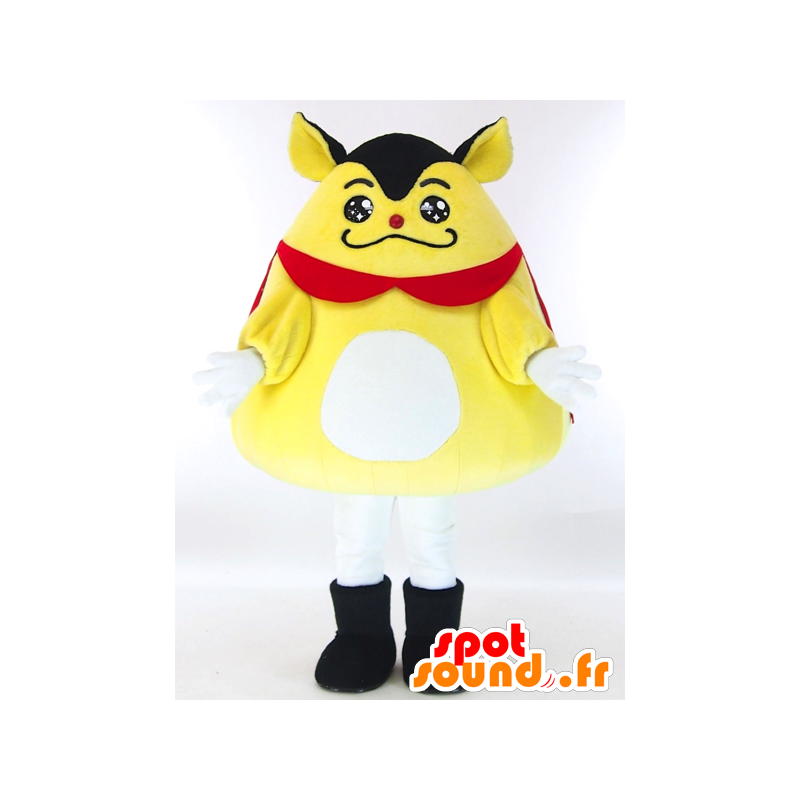 Mascotte Kurayan, volpe gialla con un mantello rosso - MASFR26009 - Yuru-Chara mascotte giapponese